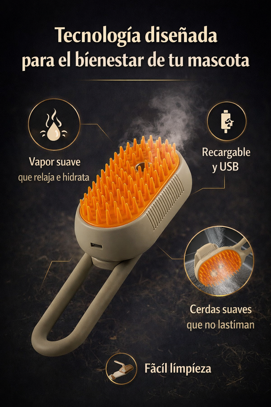 PROMO 2X1 Cepillo vapor para mascotas CalmHair®